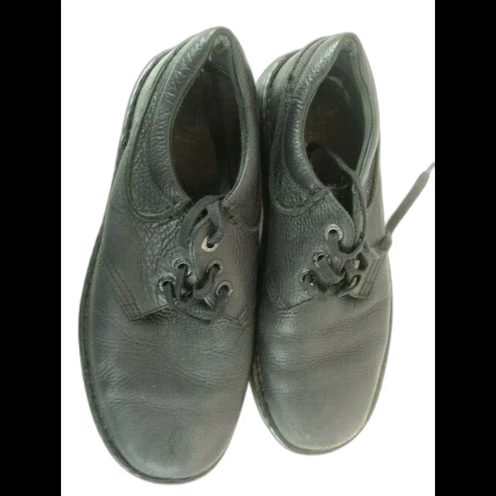 Mens Dr. Martens Hampshire Black Leather Slip Resistant Industrial Shoes sz 11M